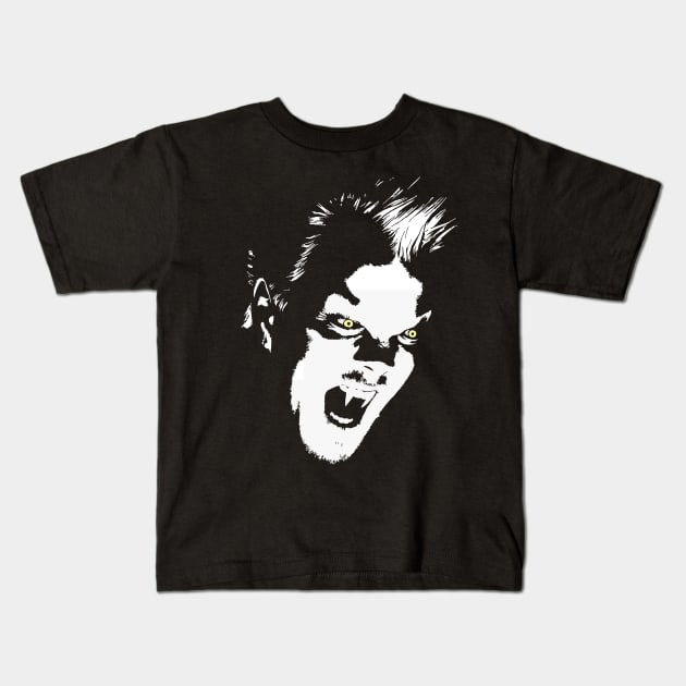 The vampire David from the 80's classic, The Lost Boys Kids T-Shirt by DaveLeonardo